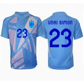 Španjolska Unai Simon #23 Golmanski Domaci Dres EP 2024 Kratak Rukavima